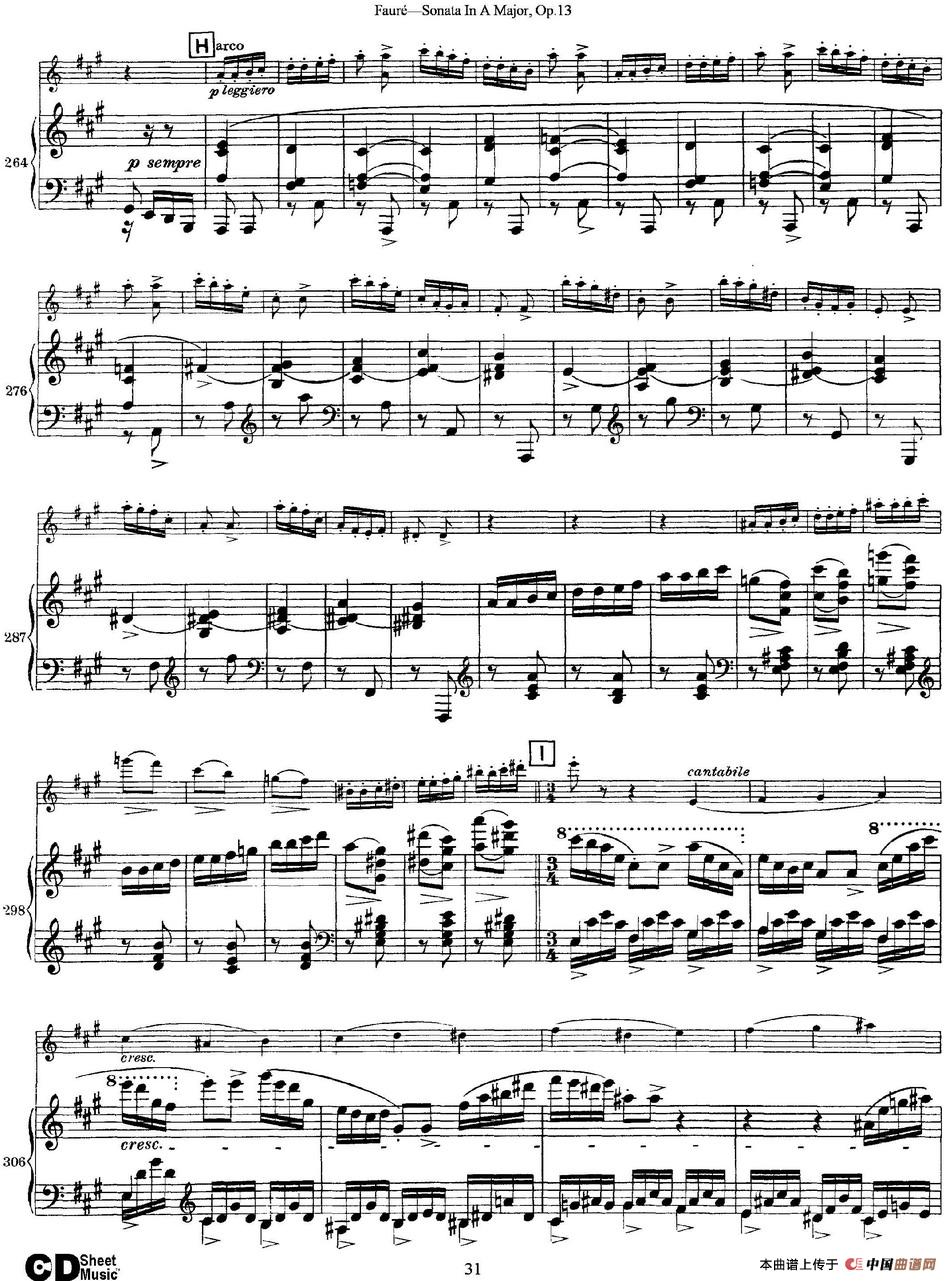 Violin Sonata No.1 Op.13（小提琴+钢琴伴奏）