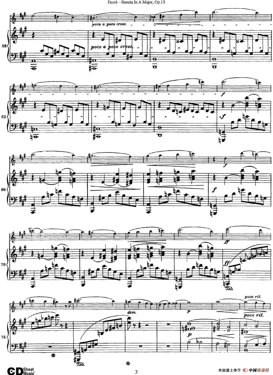 Violin Sonata No.1 Op.13（小提琴+钢琴伴奏）