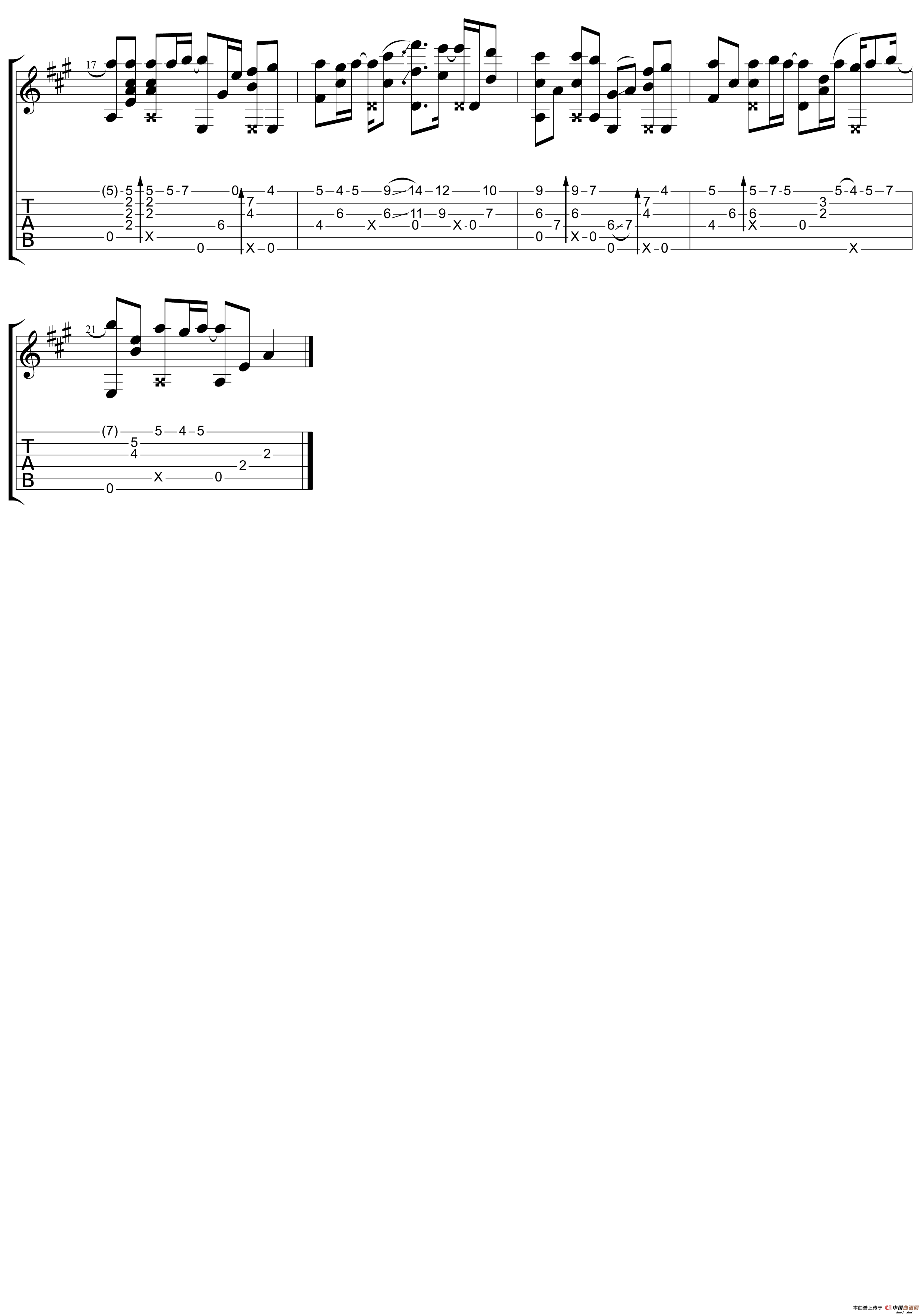 平凡之路（赵兴华编配版）吉他谱