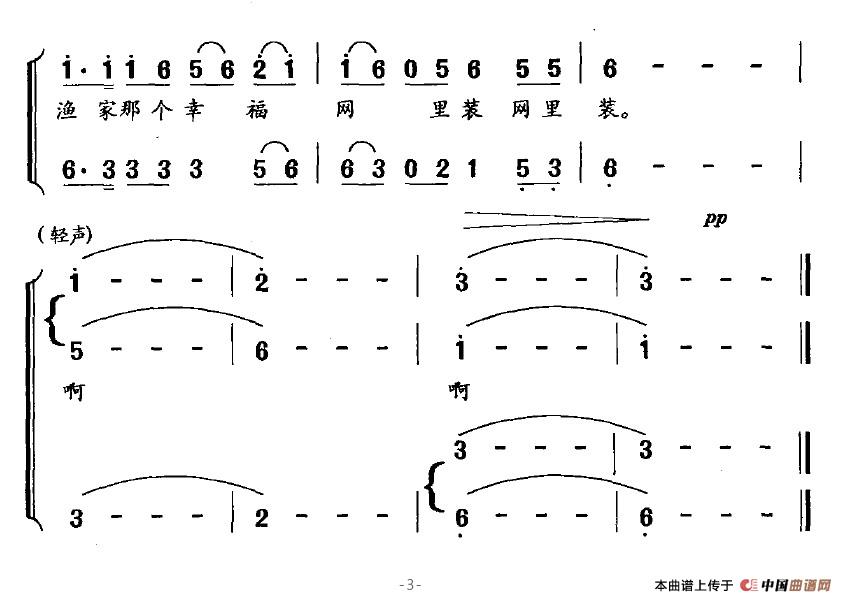 织网姑娘（女声小合唱）合唱谱