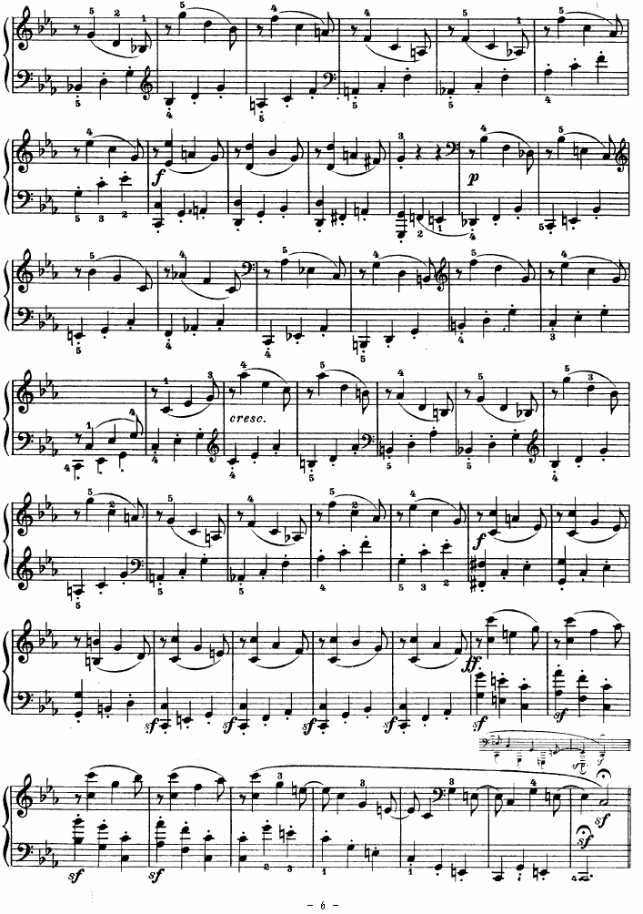 钢琴曲谱 SONATE（第十三钢琴奏鸣曲-Op.27 No.1）