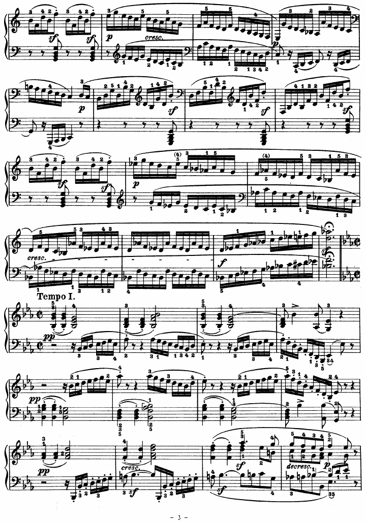 钢琴曲谱 SONATE（第十三钢琴奏鸣曲-Op.27 No.1）