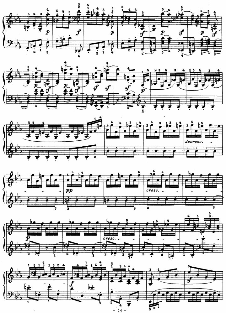 钢琴曲谱 SONATE（第十三钢琴奏鸣曲-Op.27 No.1）