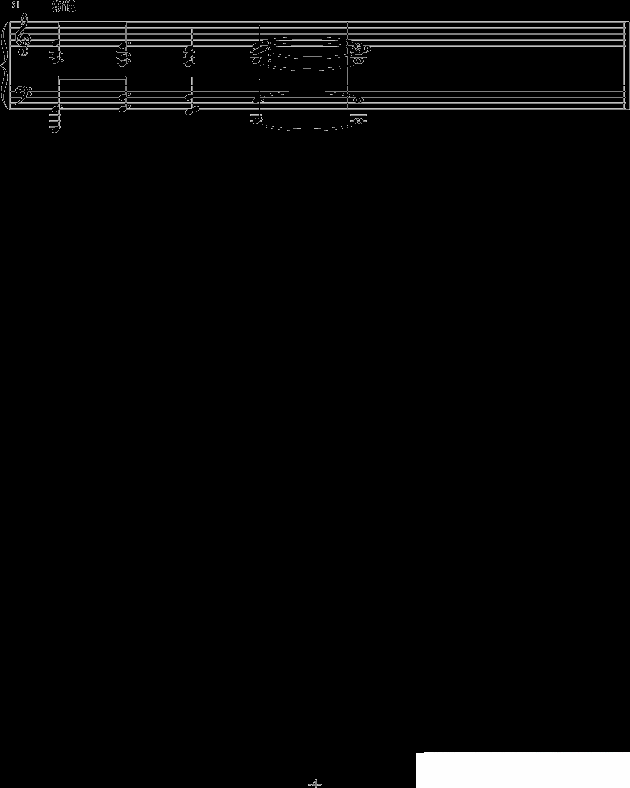 钢琴曲谱 飞雪