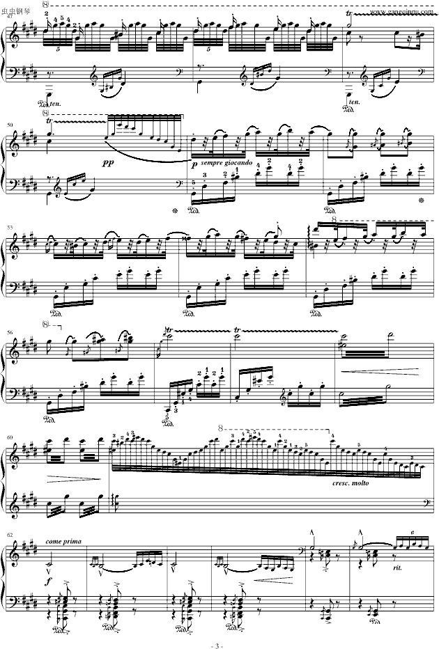 钢琴曲谱 匈牙利狂想曲第2号