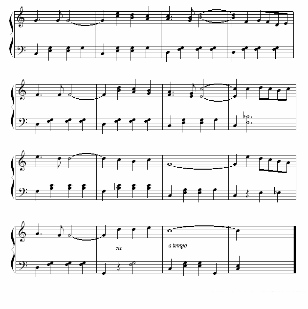 钢琴曲谱 我美丽的那不勒斯（G·文克勤曲）