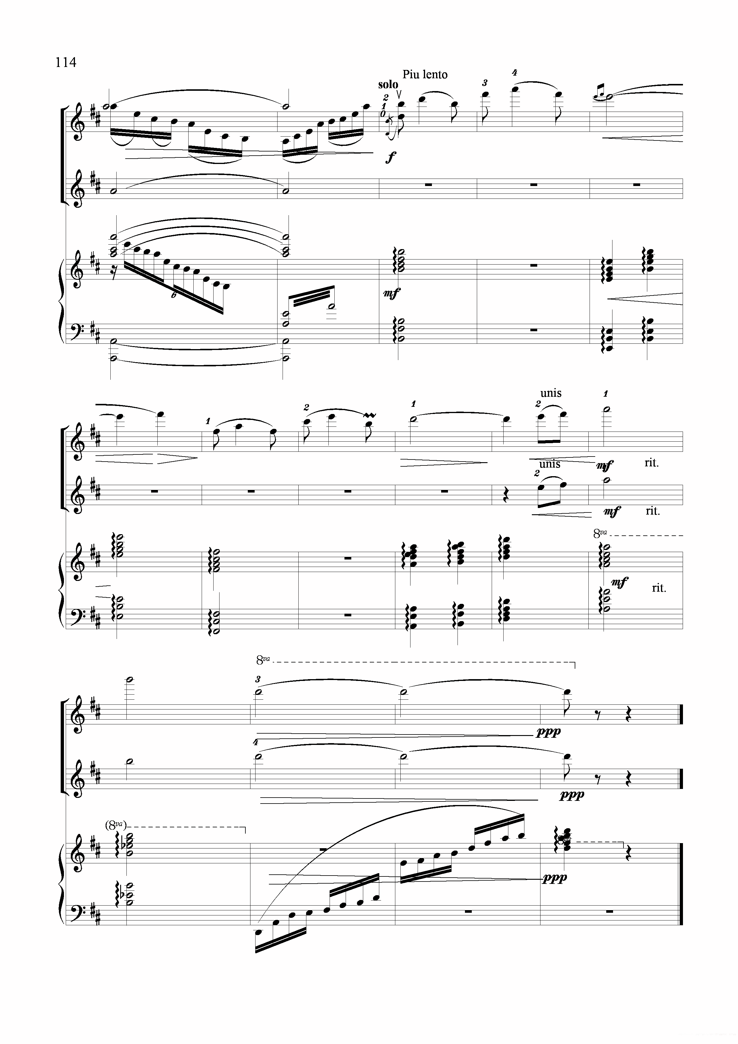 提琴乐谱曲谱 红旗飘舞（小提琴齐奏+钢琴伴奏）