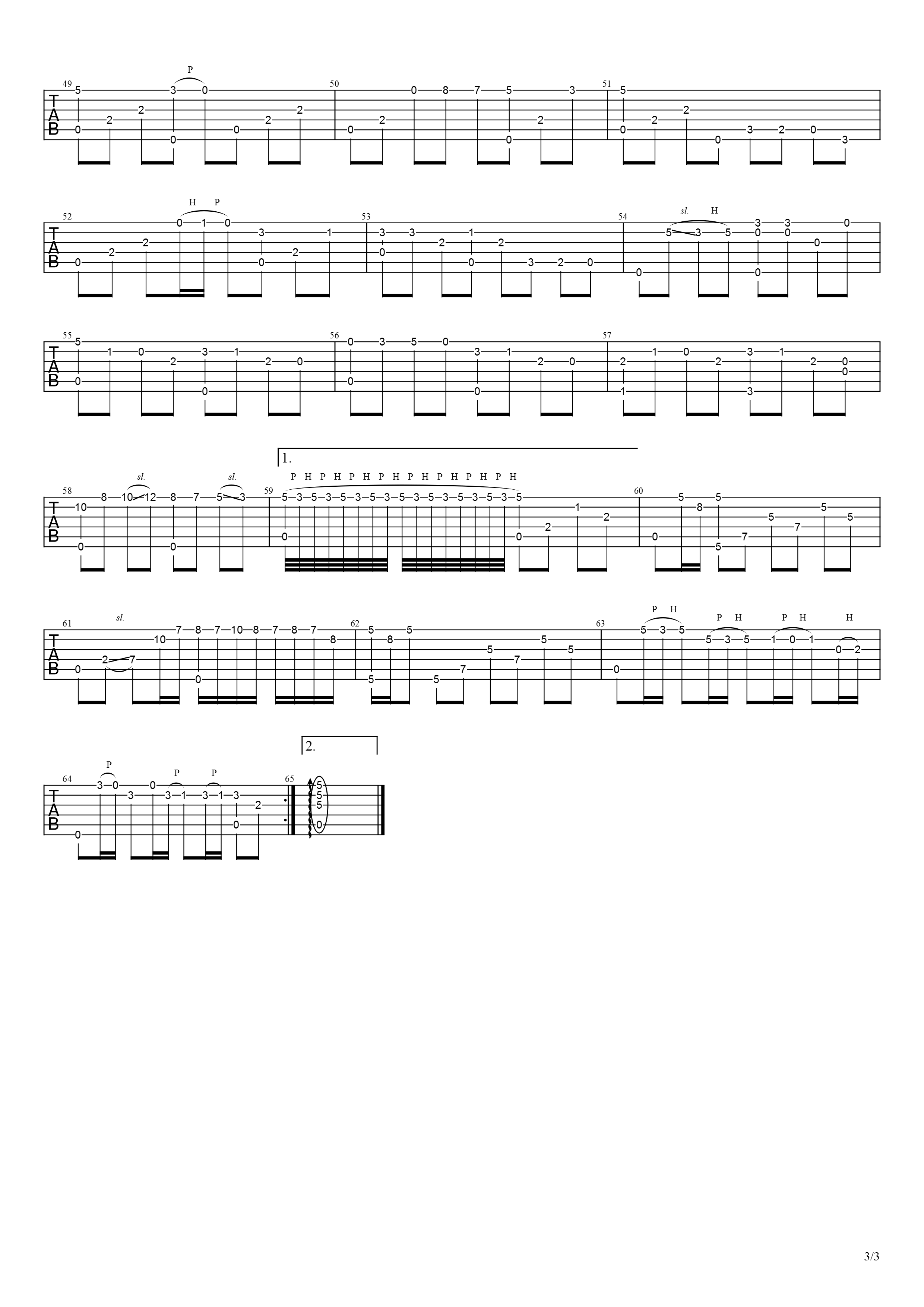 吉他谱乐谱 江湖路（罗文演唱 电视剧《莲花争霸》主题曲）