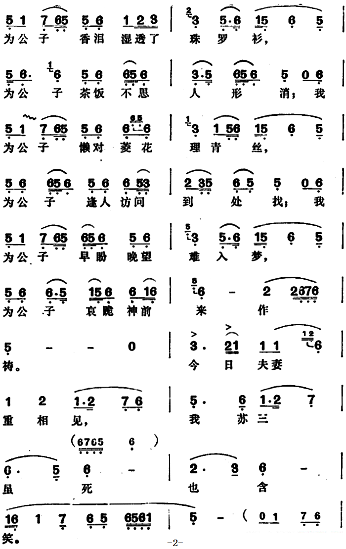 越剧戏曲谱 玉堂春（庙会）