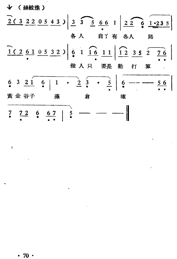 越剧戏曲谱 两兄弟（一段）