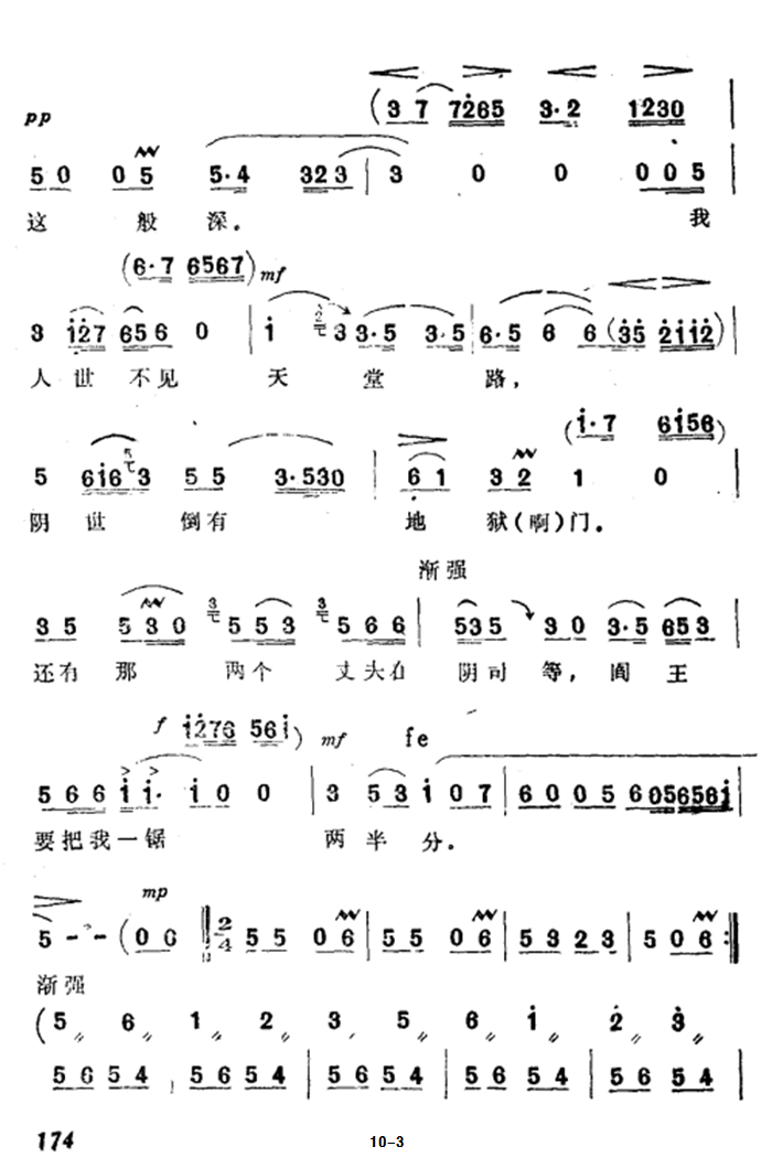 越剧戏曲谱 选自《祥林嫂》：千悔恨，万悔恨