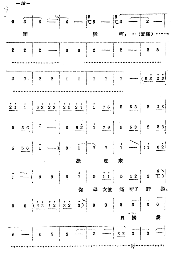 豫剧戏曲谱 《拷红》：第一场